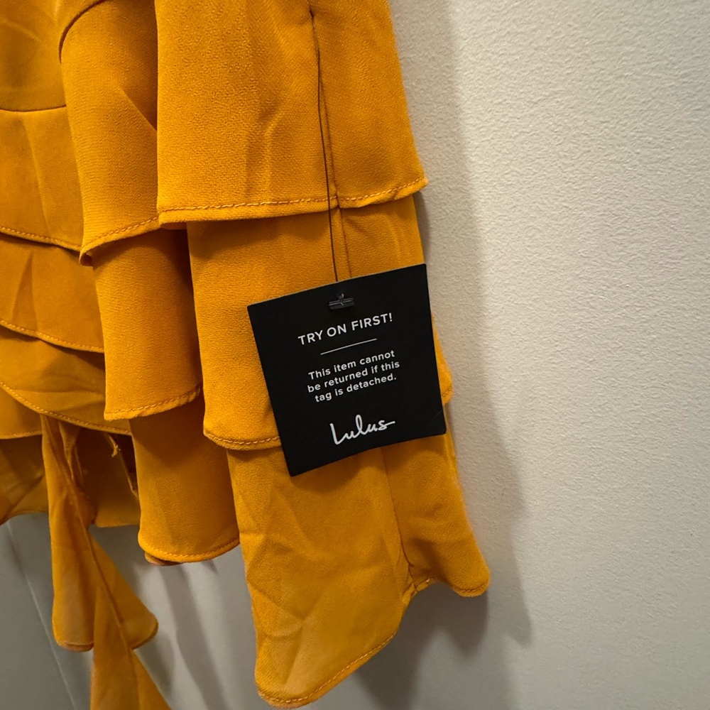 Lulu's Yellow Ruffle Dress - Picture 3 of 3